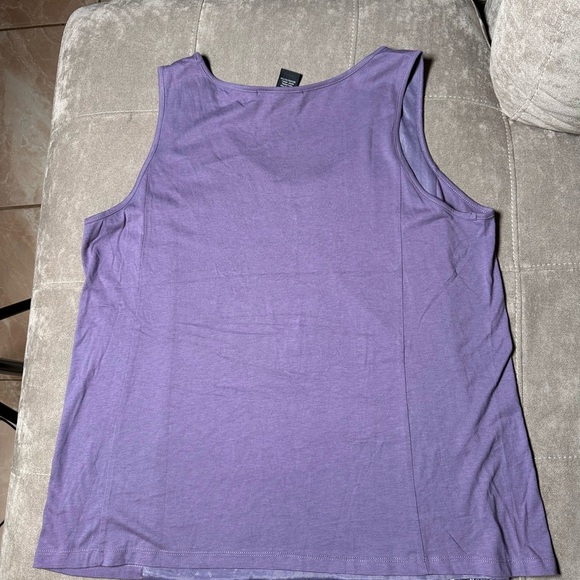 Midnight Velvet Purple Fitted Sleeveless Tank Top - Picture 4 of 9